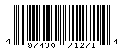 UPC barcode number 4974305712714