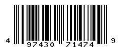 UPC barcode number 4974305714749