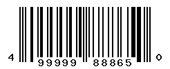 UPC barcode number 499999888650