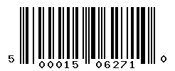 UPC barcode number 5000157062710