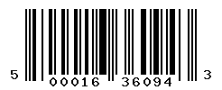 UPC barcode number 5000167360943