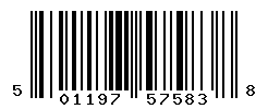UPC barcode number 5011979575838