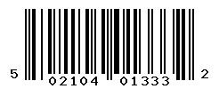 UPC barcode number 5021044013332