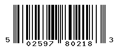 UPC barcode number 5025970802183