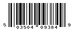 UPC barcode number 5035048093849