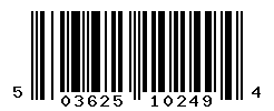 UPC barcode number 5036253102494