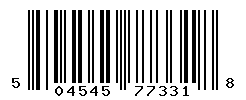 UPC barcode number 5045456773318