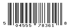 UPC barcode number 5045551783618