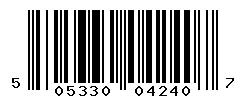 UPC barcode number 5053307042407