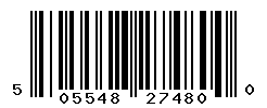 UPC barcode number 5055484274800
