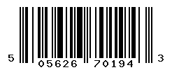 UPC barcode number 5056264701943