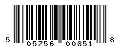 UPC barcode number 5057566008518
