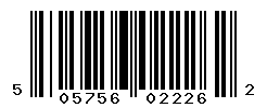 UPC barcode number 5057566022262
