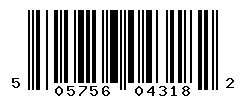 UPC barcode number 5057566043182