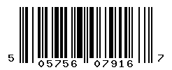 UPC barcode number 5057566079167