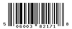 UPC barcode number 5060033821718