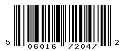 UPC barcode number 5060160720472