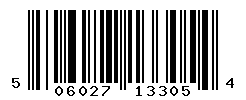 UPC barcode number 5060272133054
