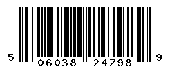 UPC barcode number 5060389247989