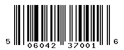 UPC barcode number 5060424370016