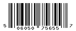 UPC barcode number 5060503756557