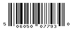 UPC barcode number 5060508077930