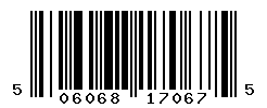 UPC barcode number 5060687170675