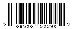 UPC barcode number 5065000523909