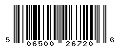 UPC barcode number 5065003267206