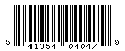 UPC barcode number 5413548040479