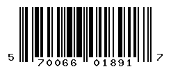UPC barcode number 5700666018917