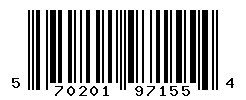 UPC barcode number 5702014971554