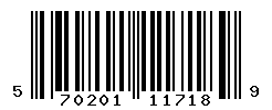 UPC barcode number 5702016117189