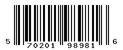 UPC barcode number 5702016989816