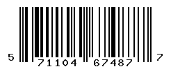 UPC barcode number 5711045674877