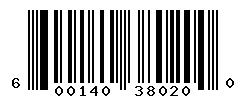 UPC barcode number 600140380200