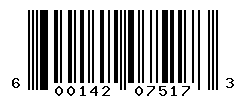 UPC barcode number 600142075173