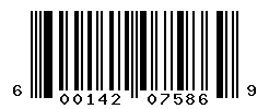 UPC barcode number 600142075869