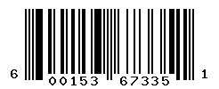 UPC barcode number 600153673351