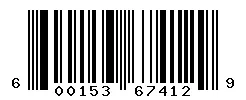 UPC barcode 600153674129