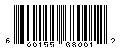 UPC barcode number 600155680012