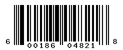 UPC barcode number 600186048218