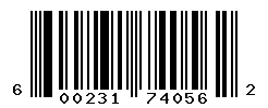 UPC barcode number 600231740562