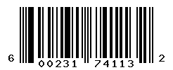 UPC barcode number 600231741132