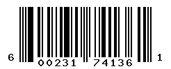 UPC barcode number 600231741361