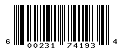 UPC barcode number 600231741934