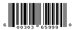 UPC barcode number 600303659990