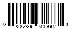 UPC barcode number 600706619881