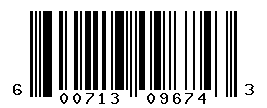 UPC barcode number 600713096743