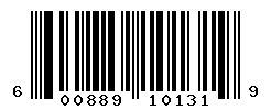 UPC barcode number 600889101319